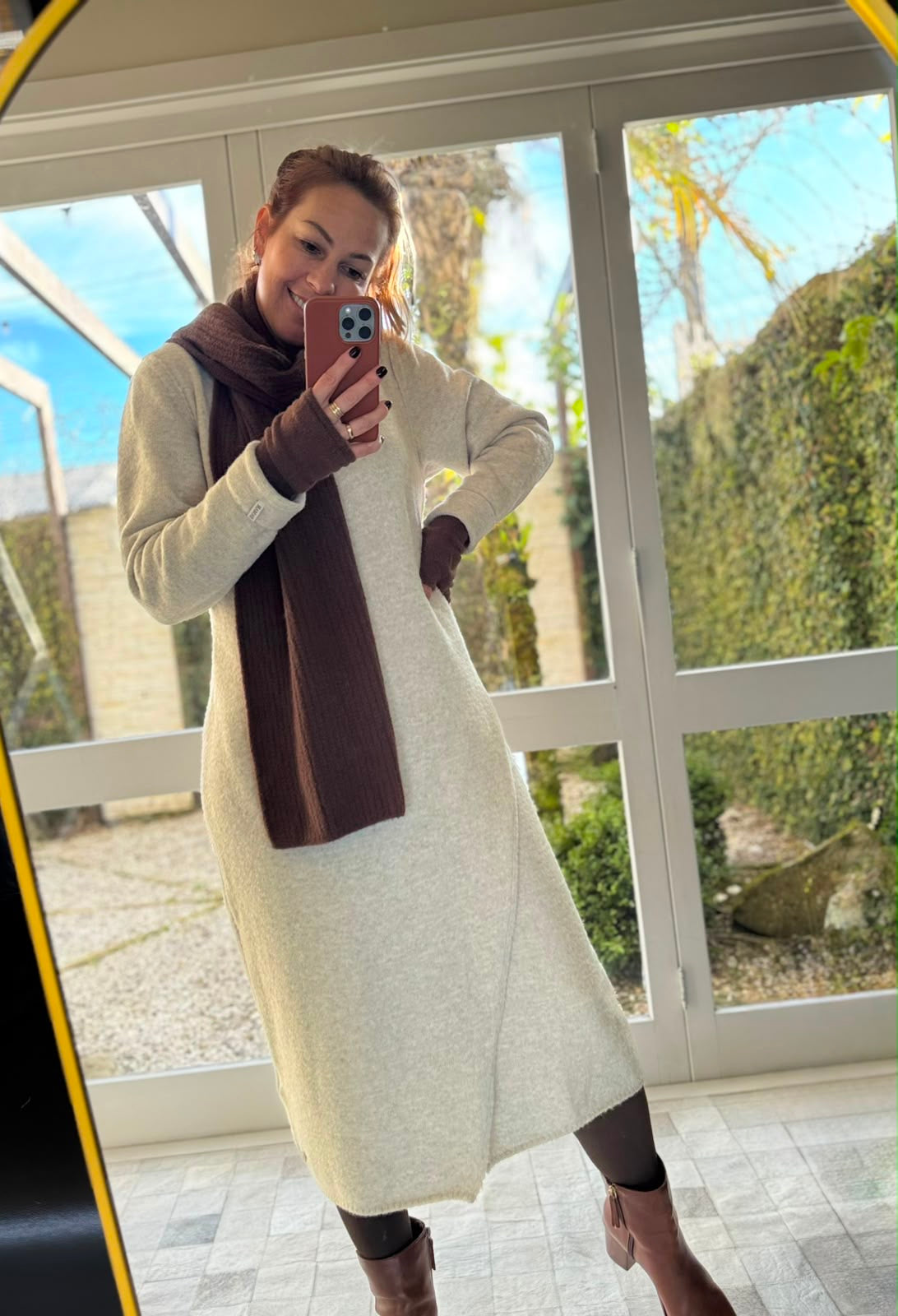 Vestido midi com detalhe de transpasse Biamar 12509