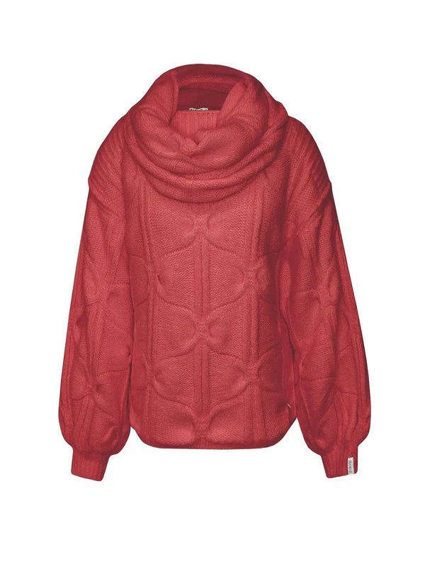 BLUSA DE GOLA REMOVÍVEL COM MANGAS BUFANTES DE CAVA QUADRADA BIAMAR