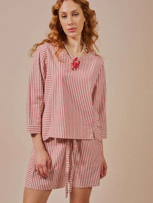 Blusa com padronagem listrada Biamar 12291