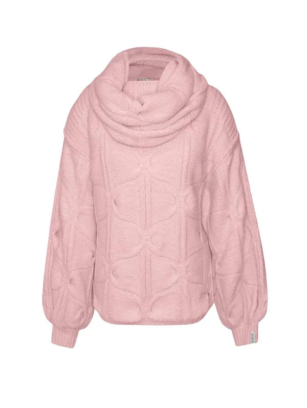 BLUSA DE GOLA REMOVÍVEL COM MANGAS BUFANTES DE CAVA QUADRADA BIAMAR