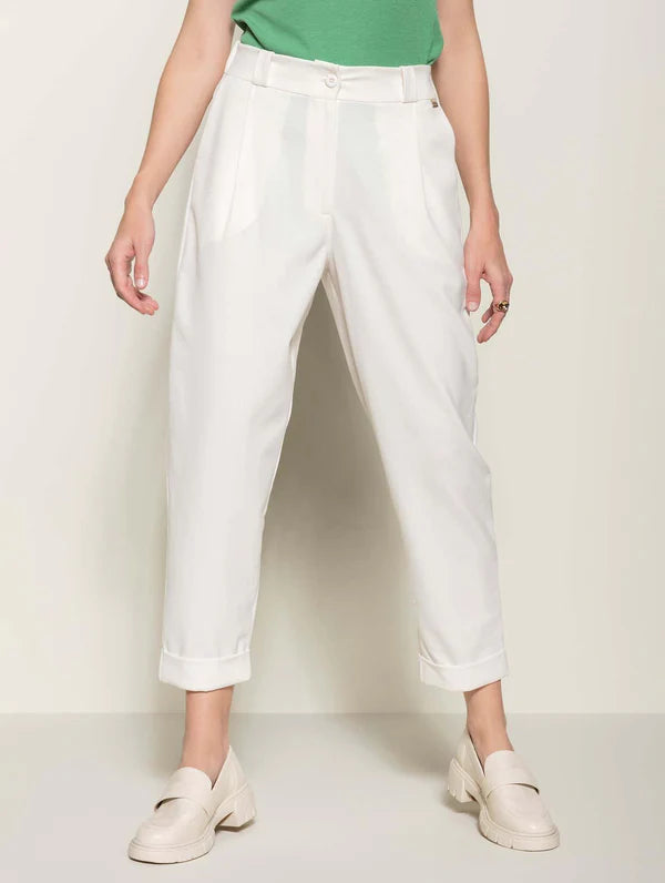 CALÇA BIAMAR DE ALFAIATARIA COM BARRA DOBRADA