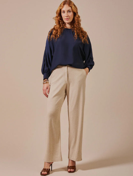 Calça com fenda lateral Biamar 12268