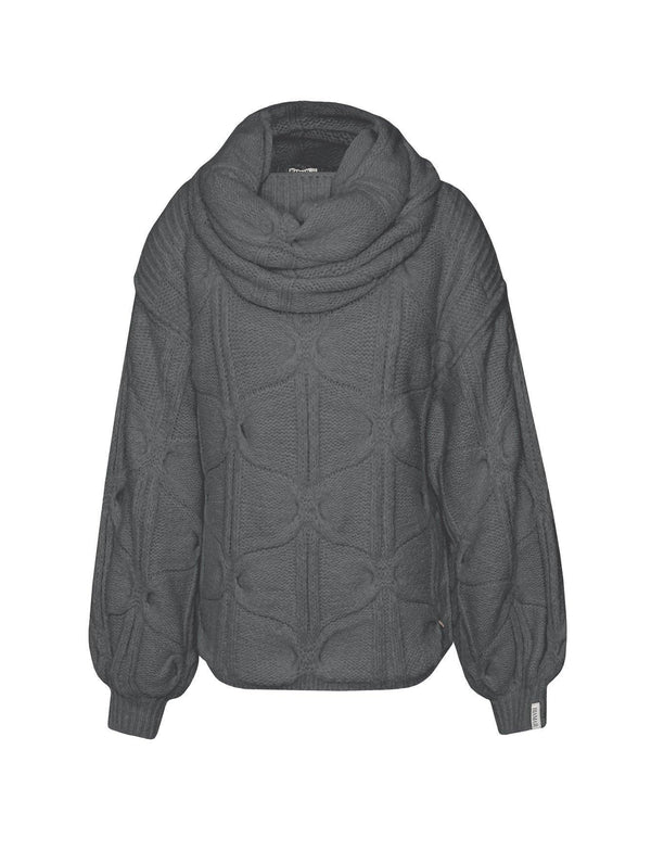 BLUSA DE GOLA REMOVÍVEL COM MANGAS BUFANTES DE CAVA QUADRADA BIAMAR