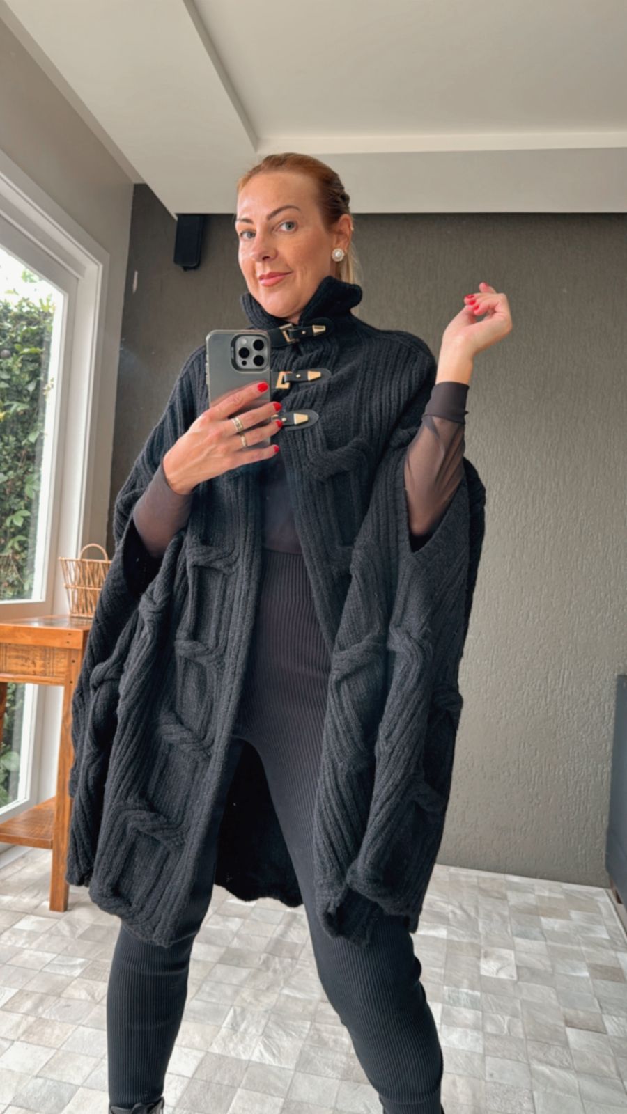 CAPA TRICÔ CORRENTE LONGA COM FECHAMENTO EM GANCHOS