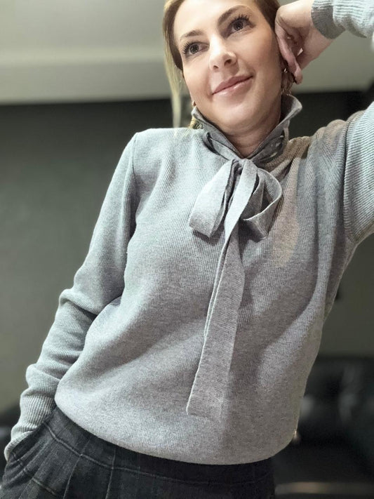 Blusa Biamar com detalhe laço removível no decote 12405