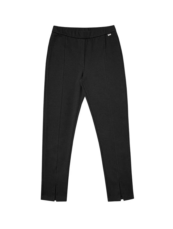 CALÇA ESTILO MOLETOM COM RECORTE DE FENDA NA BARRA BIAMAR