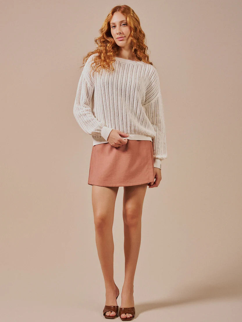 Blusa em ponto vazado Biamar 12554