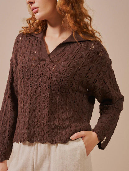 Blusa polo em ponto leque Biamar 12555