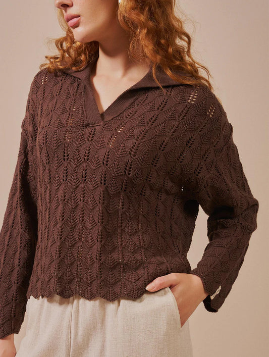 Blusa polo em ponto leque Biamar 12555