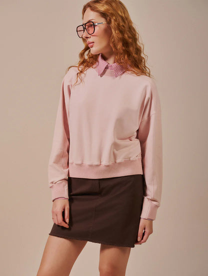 Blusa em moletom com recortes Biamar 12319