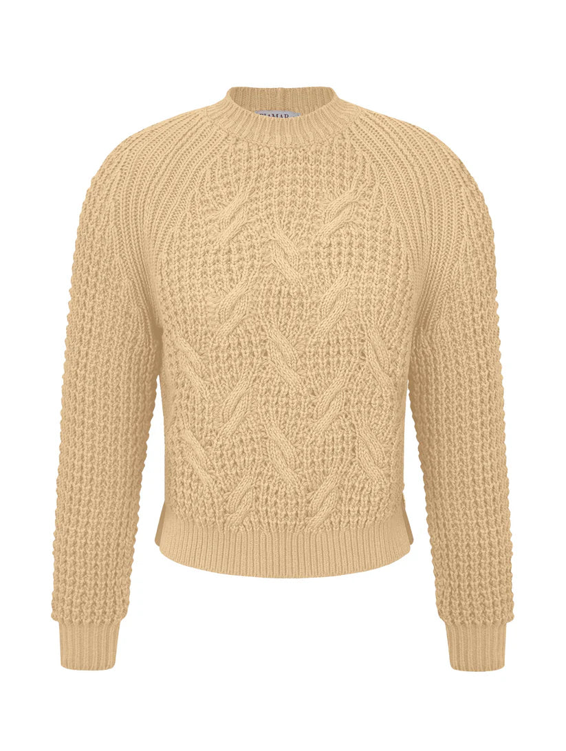 BLUSA DE ALGODÃO COM TECIMENTO DE FOLHAS E MANGAS DE CAVA RAGLAN BIAMAR 11928
