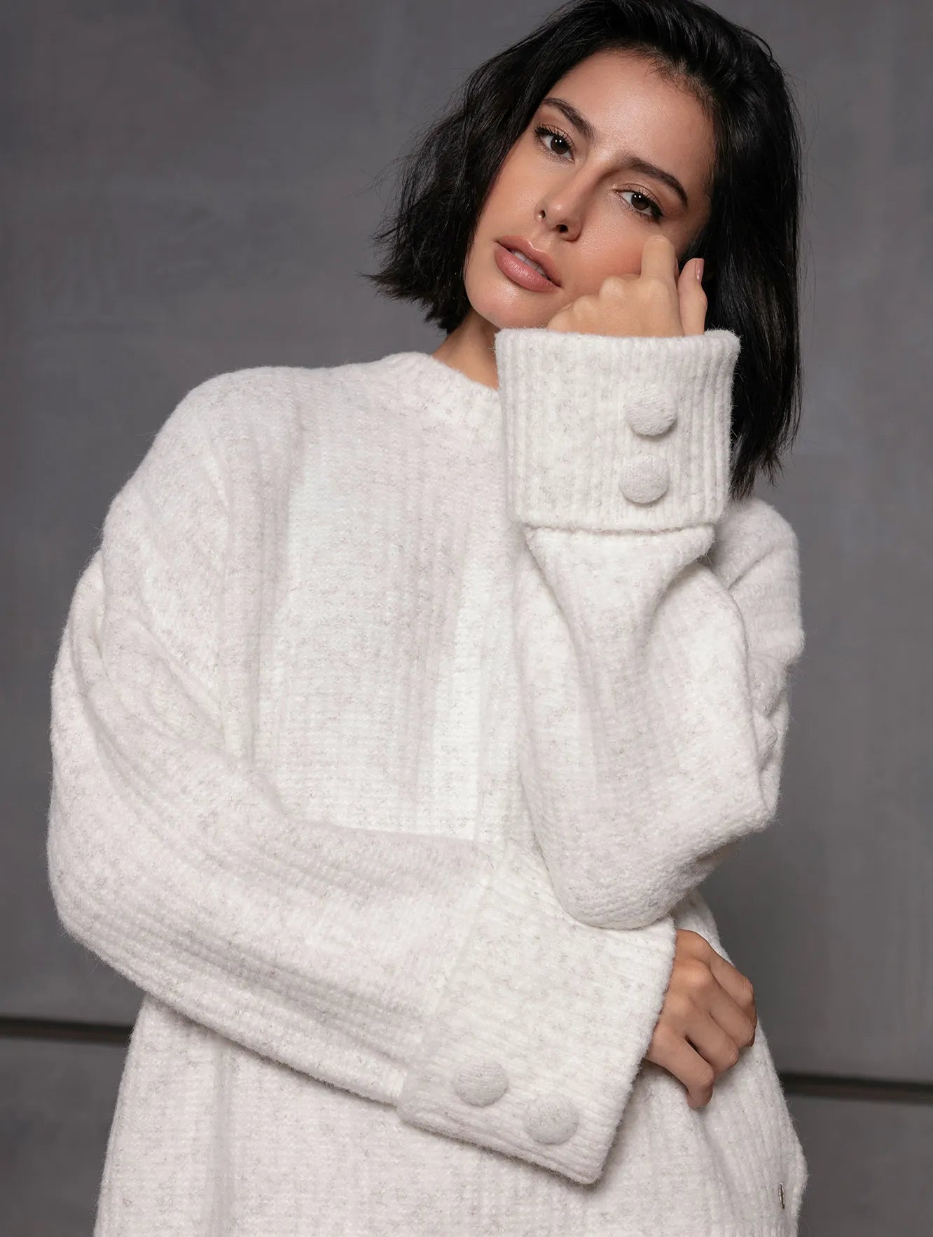 BLUSA BIAMAR OVERSIZED COM PUNHOS DOBRADOS