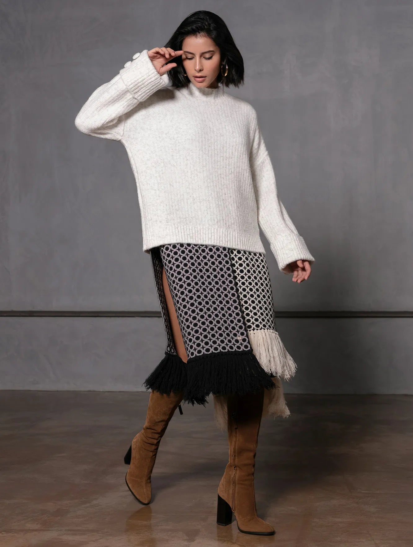 BLUSA BIAMAR OVERSIZED COM PUNHOS DOBRADOS