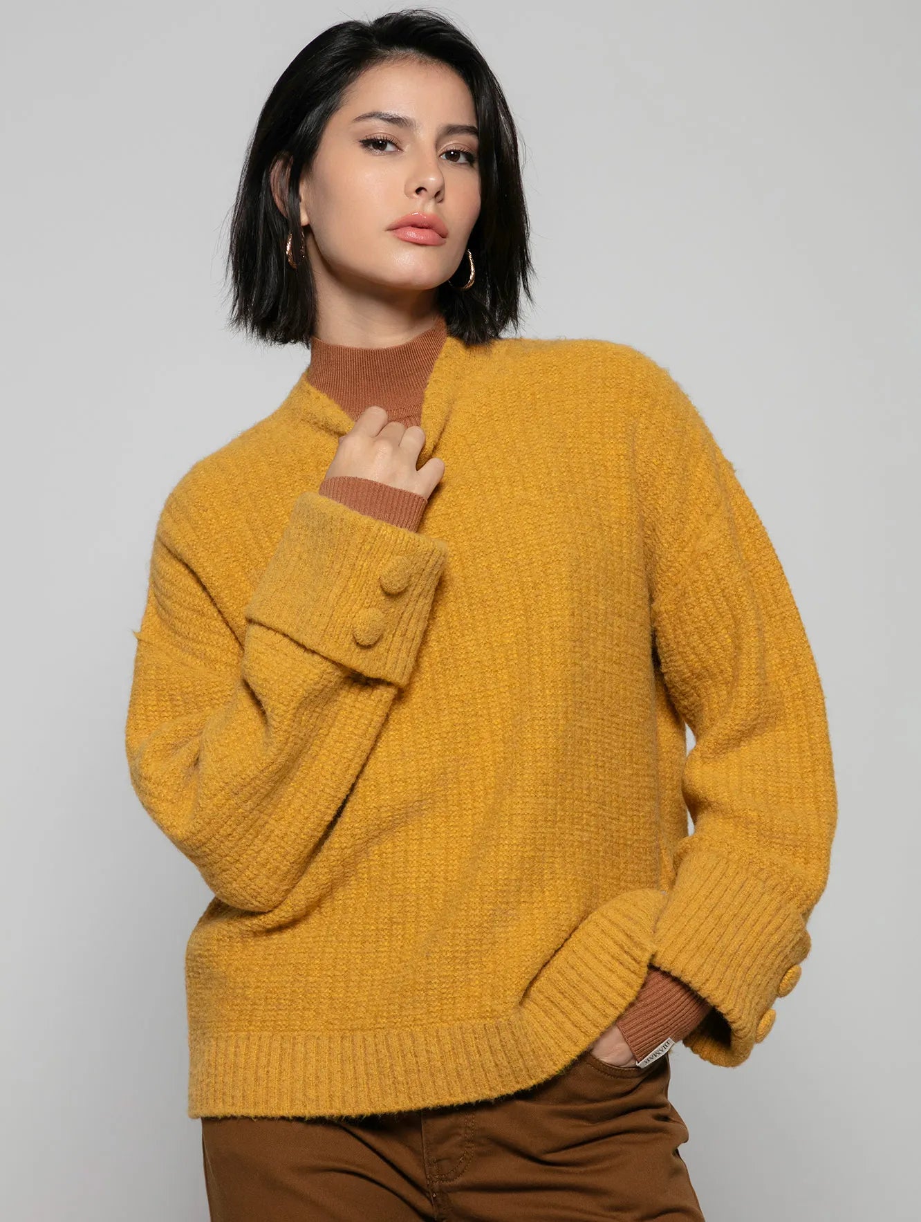 BLUSA BIAMAR OVERSIZED COM PUNHOS DOBRADOS