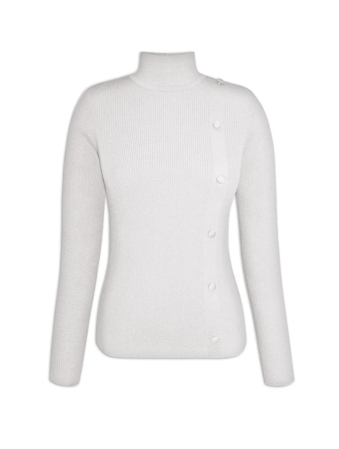 BLUSA BIAMAR CANELADA LEVEMENTE AJUSTADA