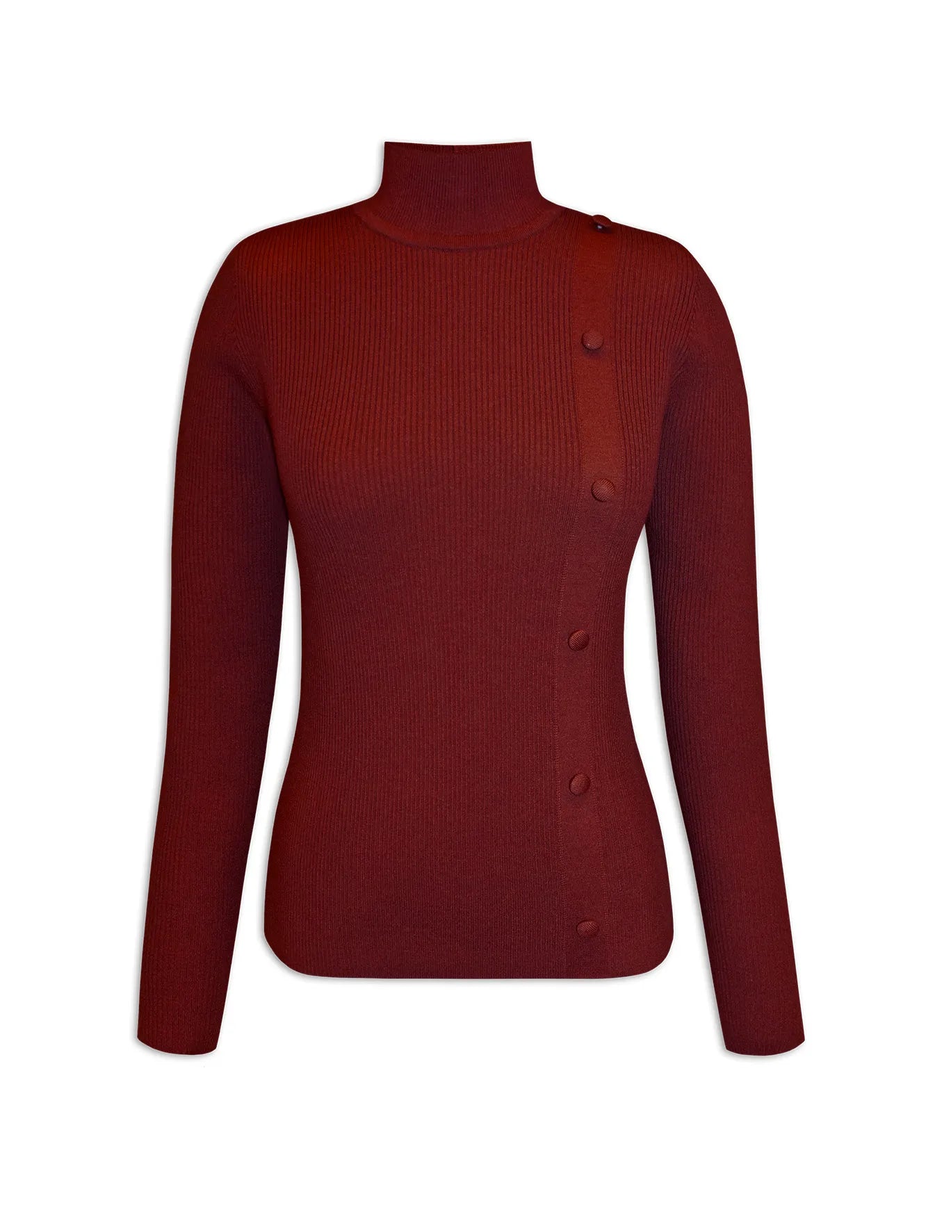 BLUSA BIAMAR CANELADA LEVEMENTE AJUSTADA