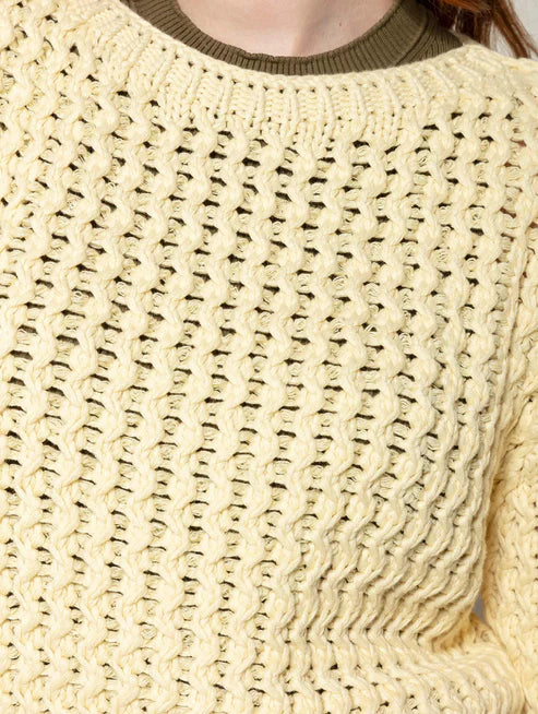 Blusa tricô ponto vazado Biamar
