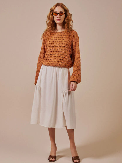Blusa em ponto ostra Biamar 12551