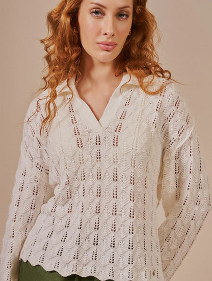 Blusa polo em ponto leque Biamar 12555