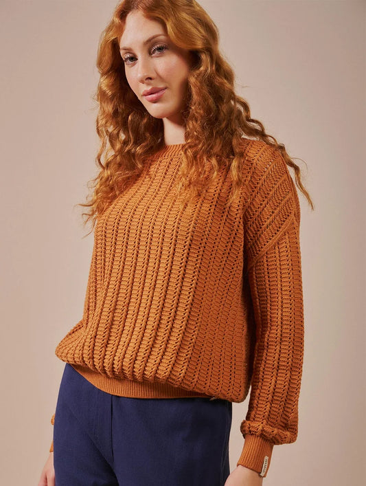 Blusa em ponto vazado Biamar 12554