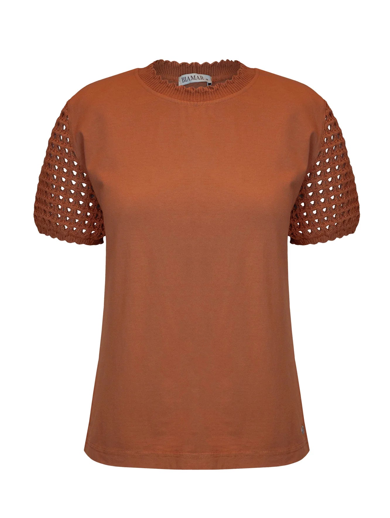 Blusa com detalhe em tricô Biamar 12307