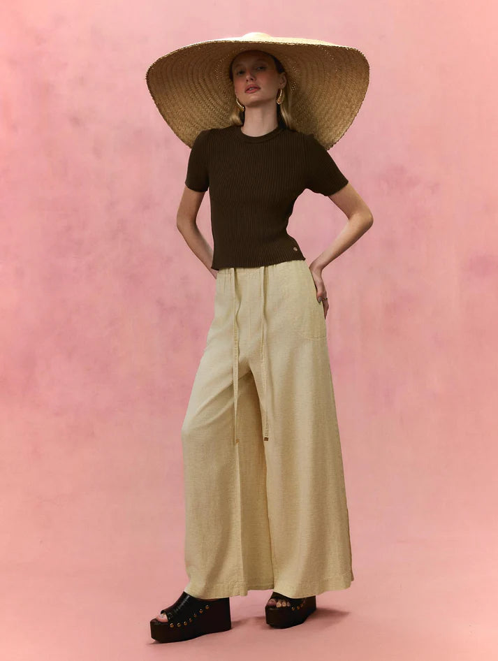 CALÇA PANTALONA COM BOLSO FACA E CORDÃO AJUSTÁVEL BIAMAR 12083