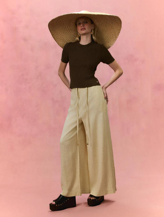 CALÇA PANTALONA COM BOLSO FACA E CORDÃO AJUSTÁVEL BIAMAR 12083