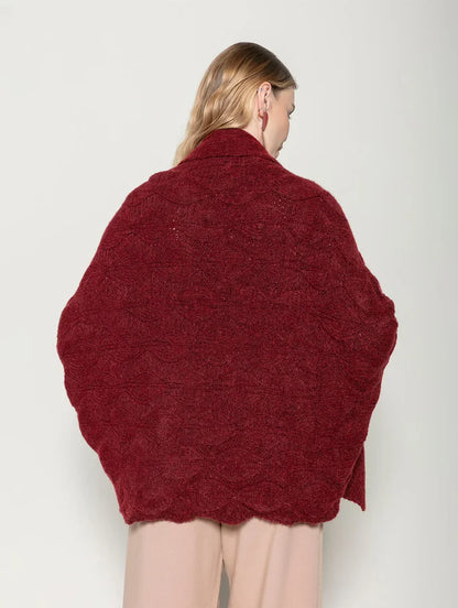 Casaco de modelagem ampla com punho canelado Biamar 12399