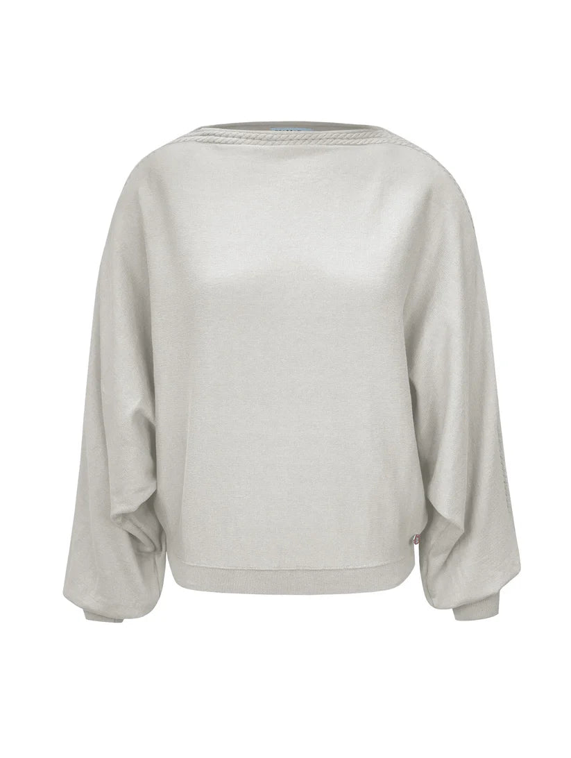 BLUSA EM ALGODÃO COM DETALHE EM TRANÇAS E GOLA CANOA BIAMAR 11975
