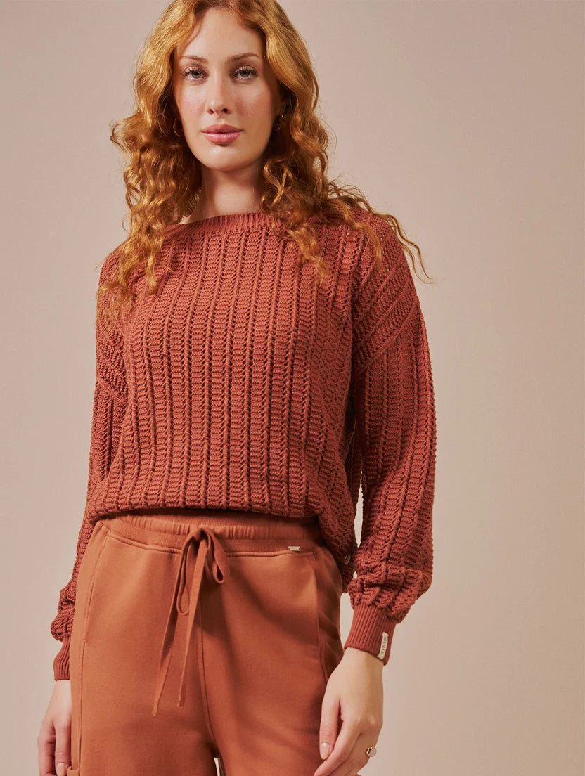 Blusa em ponto vazado Biamar 12554