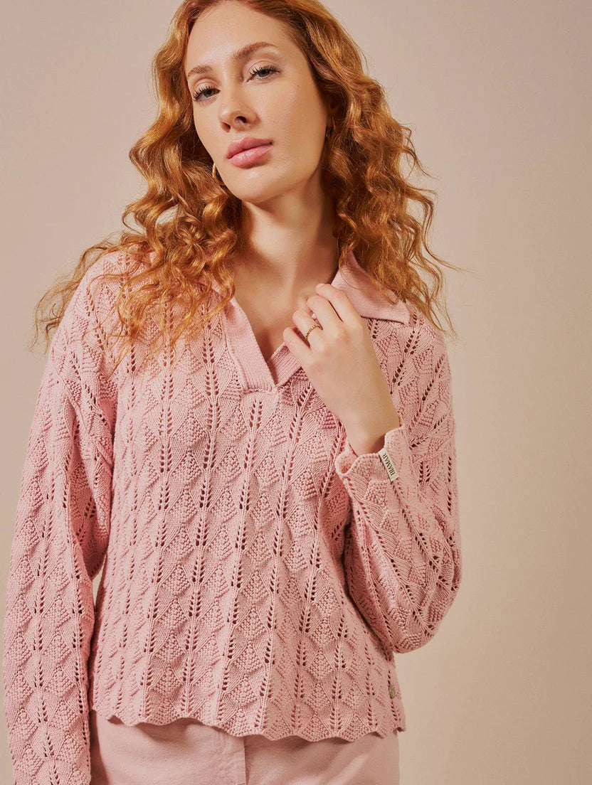 Blusa polo em ponto leque Biamar 12555