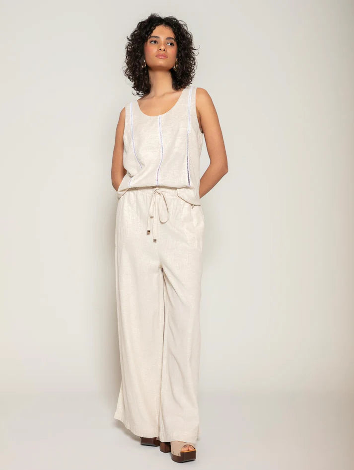 CALÇA PANTALONA COM BOLSO FACA E CORDÃO AJUSTÁVEL BIAMAR 12083