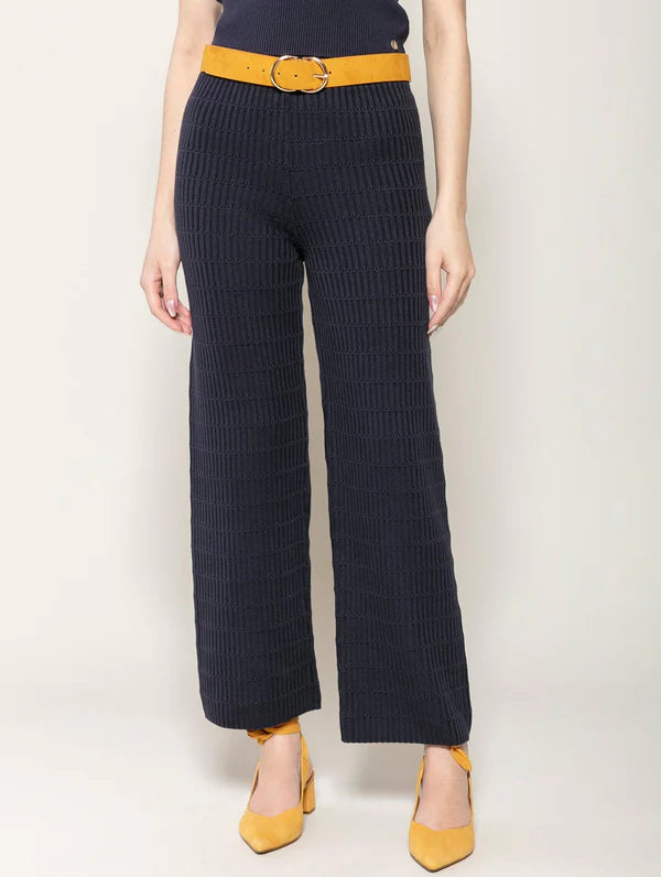 CALÇA EM ALGODÃO COM TEXTURA BIAMAR