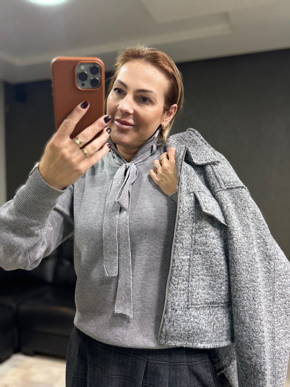 Jaqueta com detalhes em bolsos Biamar 51041