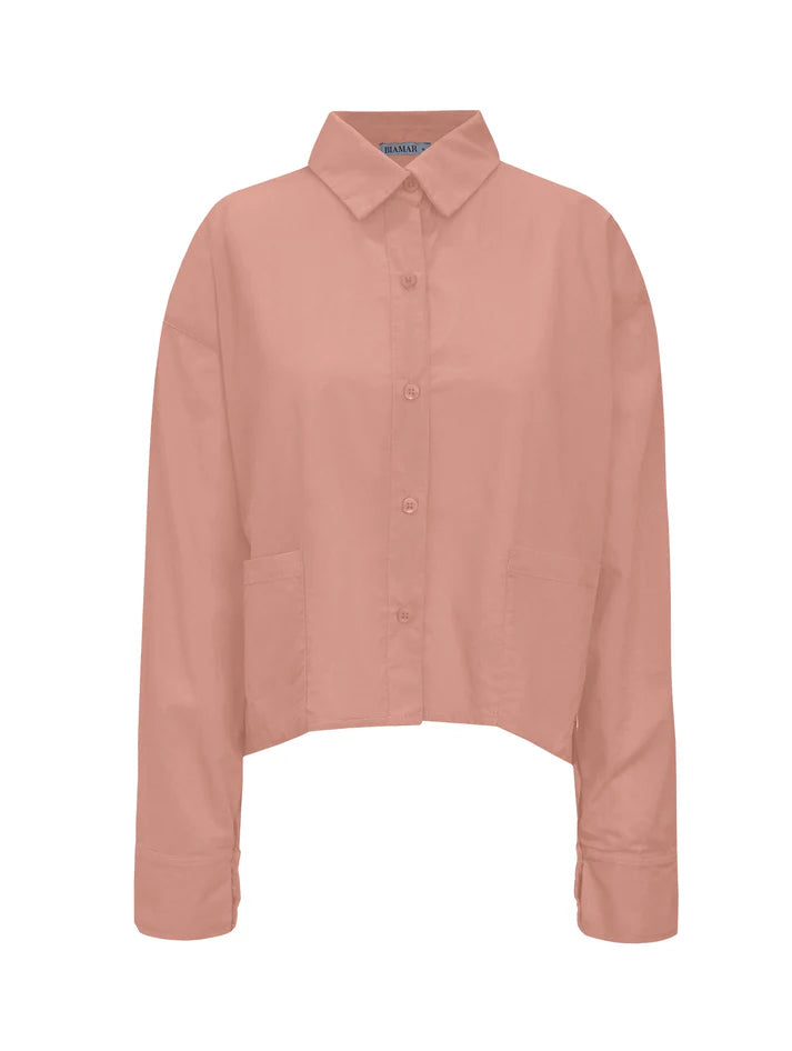CAMISA MULLET EM ALGODÃO COM BOTÕES E MANGAS DE CAVA POSTA BIAMAR 12007