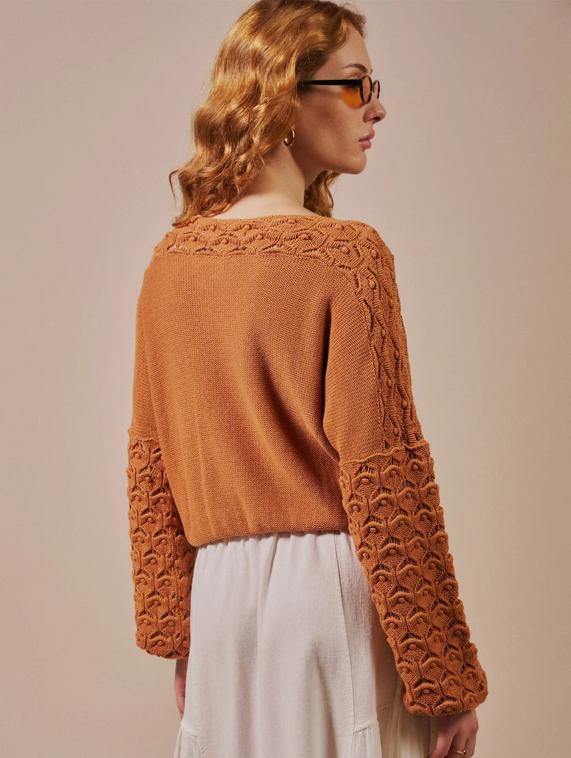 Blusa em ponto ostra Biamar 12551