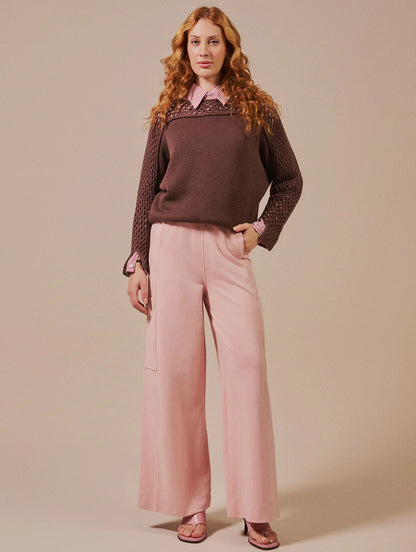 Blusa com detalhe de ponto vazado Biamar 12566