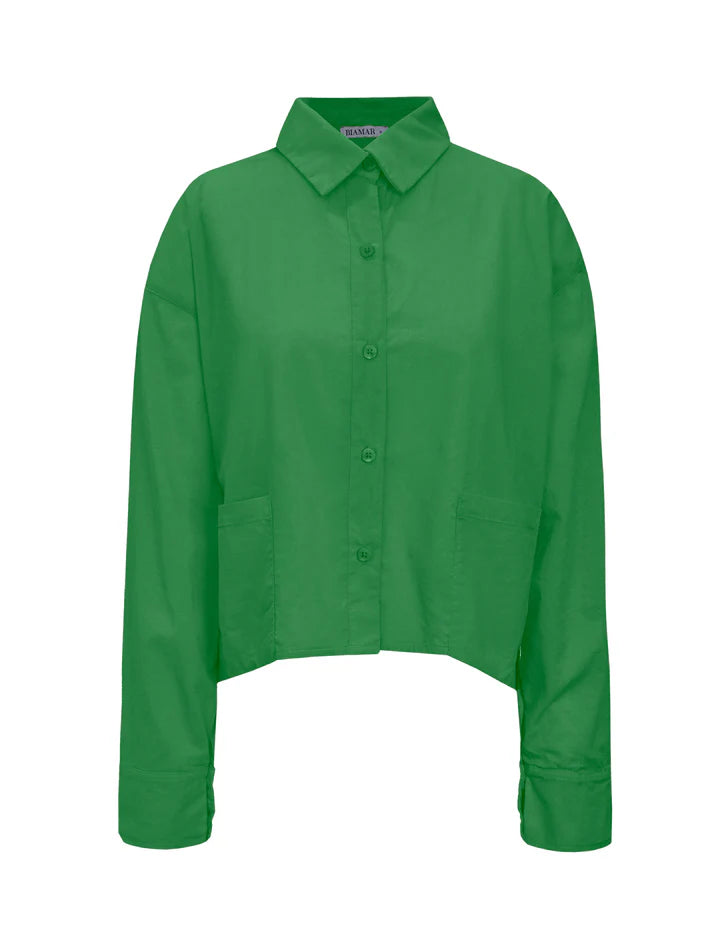 CAMISA MULLET EM ALGODÃO COM BOTÕES E MANGAS DE CAVA POSTA BIAMAR 12007