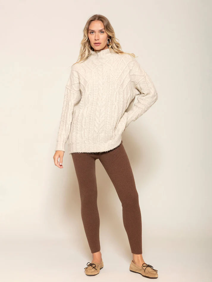 Calça canelada em fio pluma exclusivo Biamar 12475