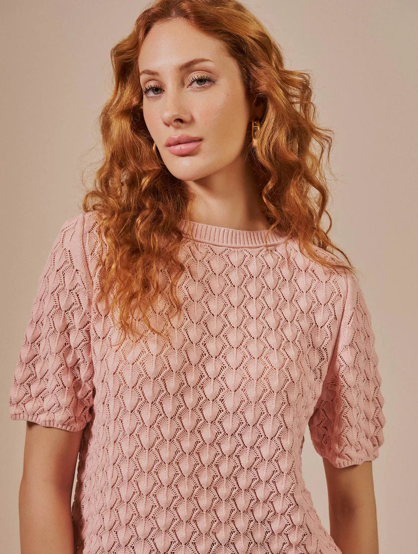 Blusa em ponto vazado Biamar 12541