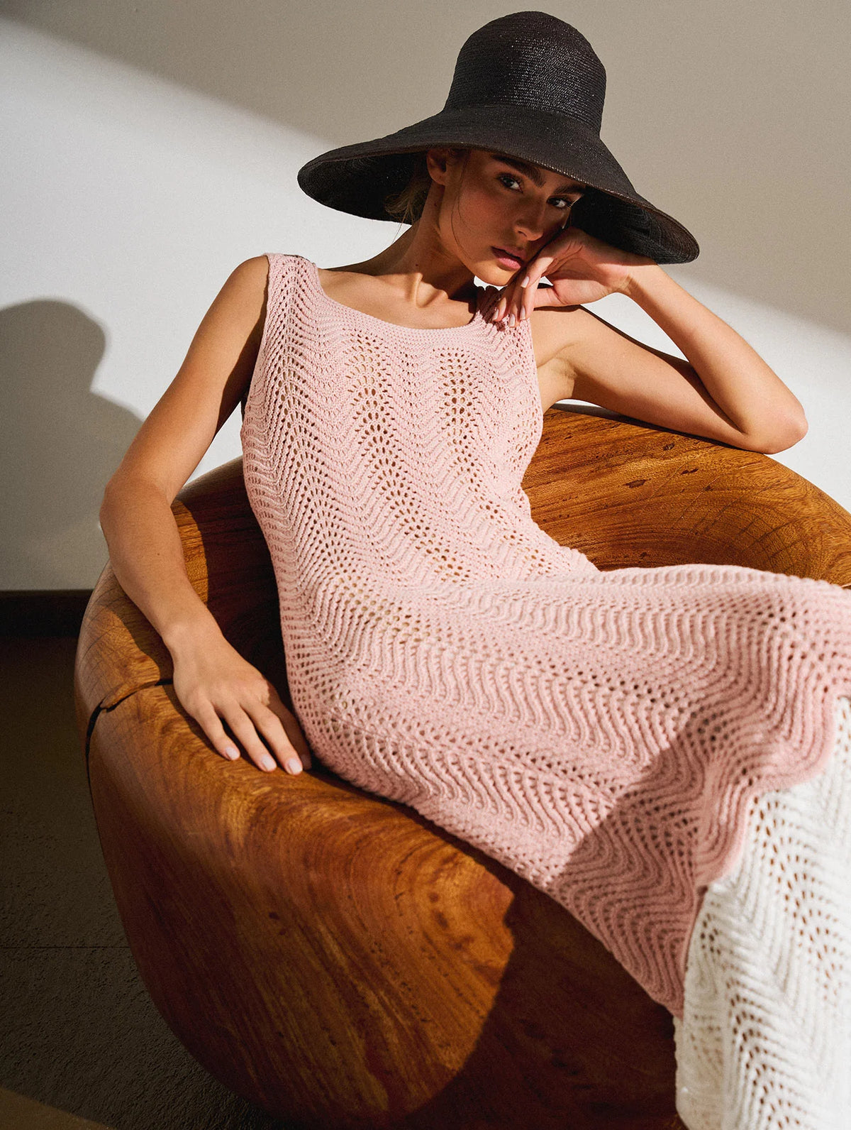 Vestido midi em ponto duna Biamar 12765