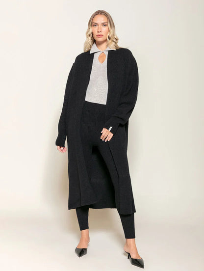 Casaco midi em fio pluma exclusivo Biamar 12484