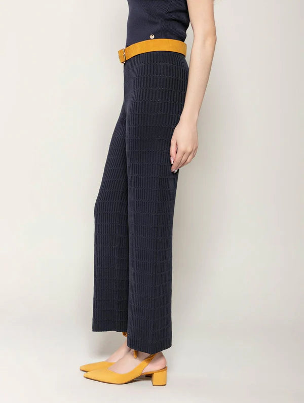 CALÇA EM ALGODÃO COM TEXTURA BIAMAR