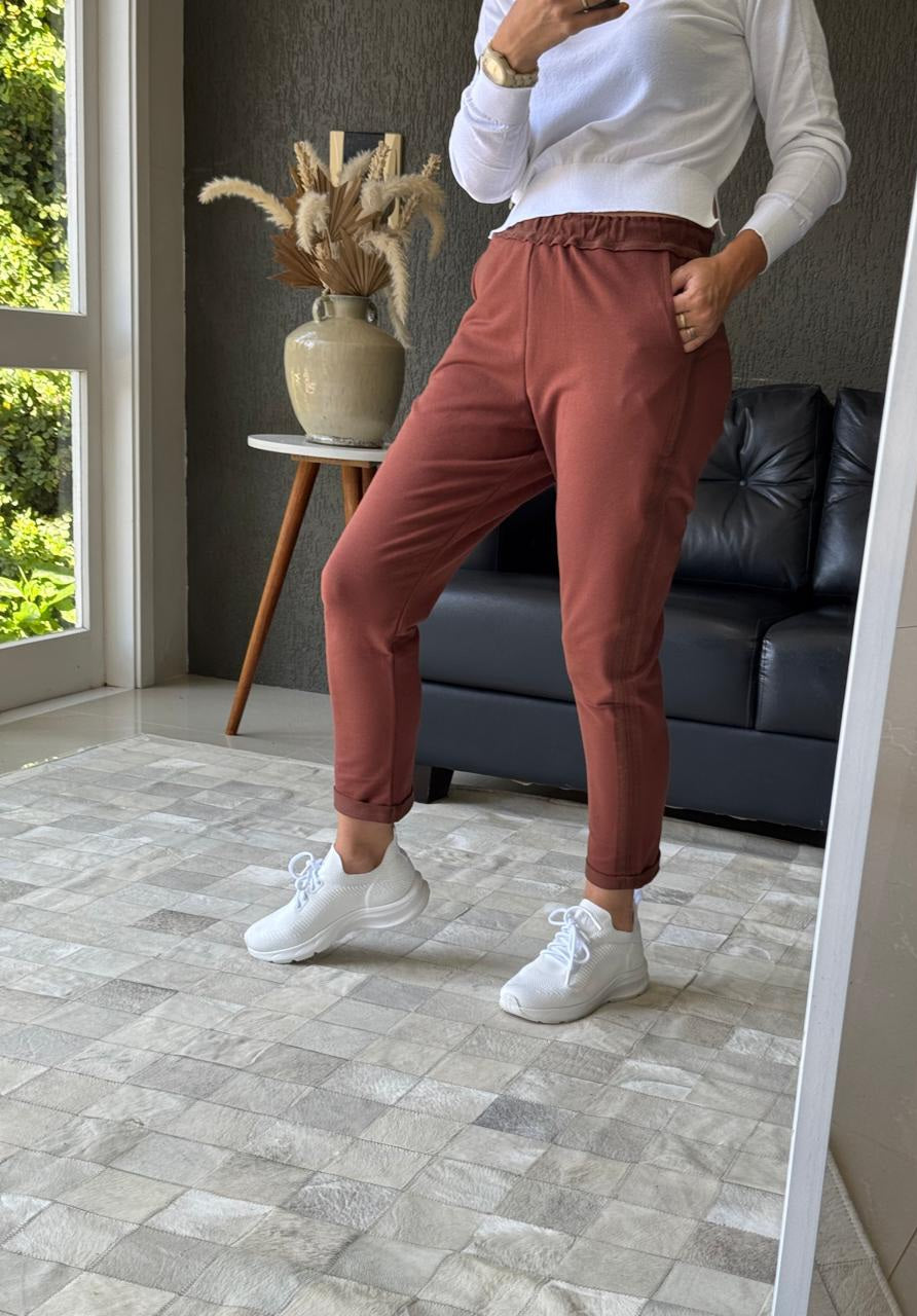 Calça moletom com bolso Biamar