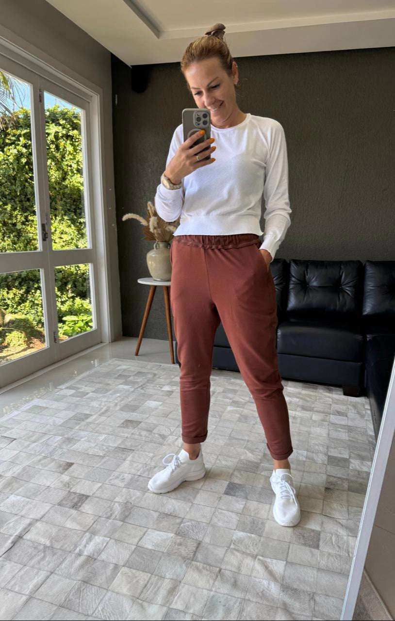 Calça moletom com bolso Biamar
