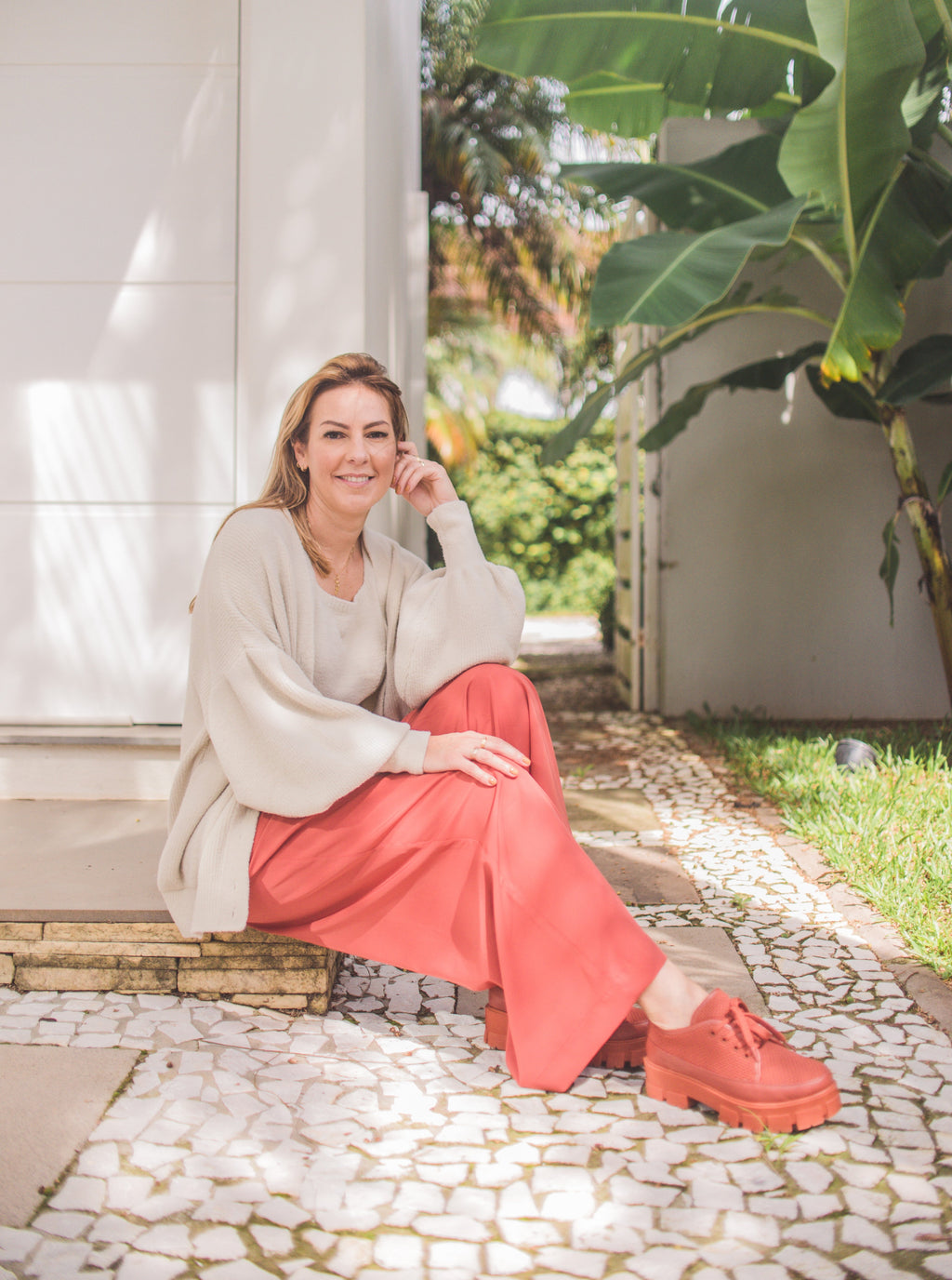CASACO BIAMAR OVERSIZED EM FIO PLUMA