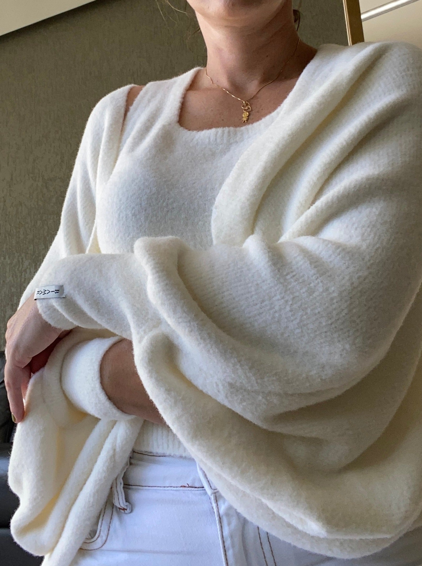 CASACO BOLERO BIAMAR FIO PLUMA SEM FECHAMENTO