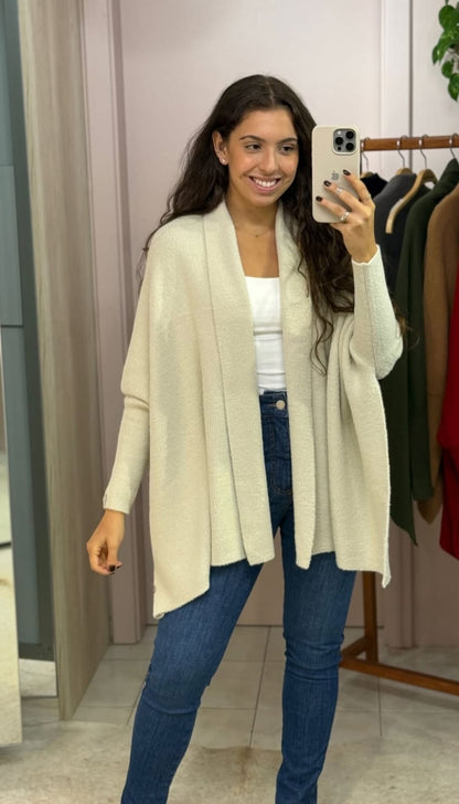 Capa em fio pluma com punhos Biamar 12379