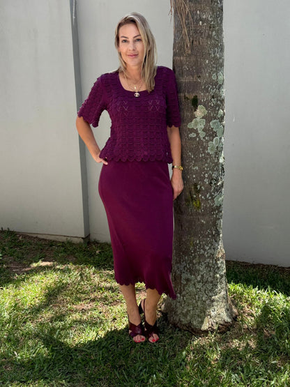 Blusa de algodão em ponto araucária Biamar 12444