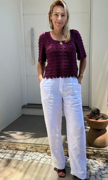 Blusa de algodão em ponto araucária Biamar 12444